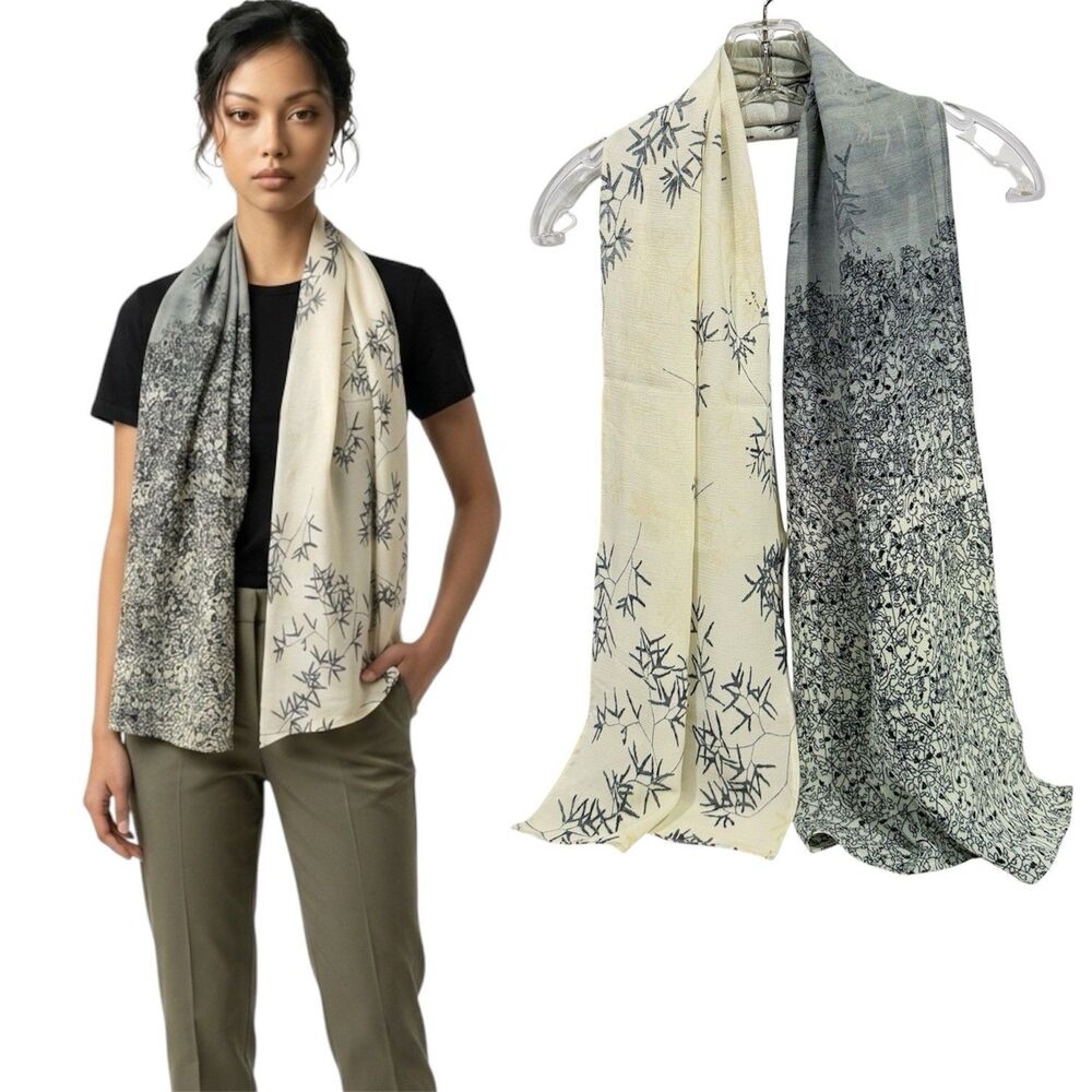 Fashion Women’s Scarf Viscoso Wrap Summer Floral Scarves 56” X 16” New